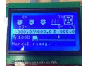 Display LCD ST7920- 128x64 pixels wit op blauw